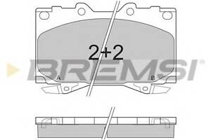 Гальмівні колодки пер. Toyota Land Cruiser 90-09 (sumitomo)