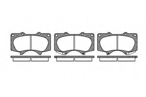 Гальмівні колодки пер. Toyota Land Cruiser/Hilux VII/Lexus GX/ MITSUBISHI PAJERO 01- (sumitomo)