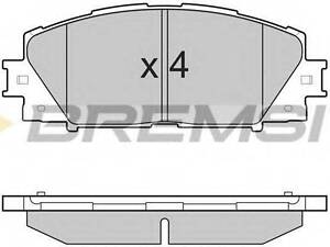 Гальмівні колодки пер. Toyota Yaris 07- (akebono) BREMSI BP3249 на TOYOTA BELTA седан (ZSP9_, NCP9_)