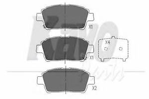 Гальмівні колодки пер. Toyota Yaris/Prius 99-05 (akebono)