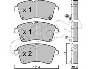 Тормозные колодки пер. Venga 10- CIFAM 8229130 на KIA VENGA (YN)