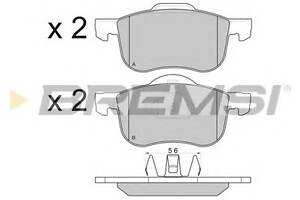 Гальмівні колодки пер. Volvo S60/S80/V70/XC70 95-10 (ATE)