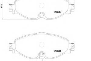 Гальмівні колодки пер. VW Golf VII 12- /Octavia III 12- (TRW)