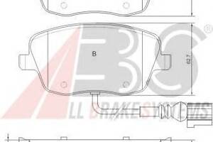 Гальмівні колодки пер. VW Polo 01-/Skoda Fabia 03-14 (TRW) (131,4x62,7x18,8)