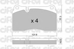 Гальмівні колодки пер. VW Touareg 02- (brembo)