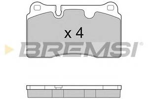 Тормозные колодки пер. VW Touareg 02-(brembo)