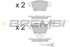 Гальмівні колодки пер. VW Touareg 02-10 (ATE)