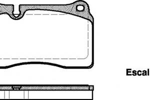 Гальмівні колодки пер. VW Touareg 3.0-6.0 02- 16,8 mm (brembo)