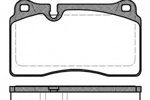 Гальмівні колодки пер. VW Touareg 3.0-6.0 02- 16 mm (brembo)