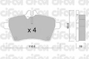 Гальмівні колодки пер. Yaris/W169/W245 04-