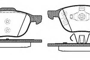 Гальмівні колодки пер.FORD C-MAX/FOCUS/MAZDA 3/5/VOLVO V40/S40/C70/C30 1.0-2.5 03-19