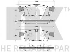 Тормозные колодки перед. DB M-class (W166) 2.1D-6.4i 10-/Jepp Grand Cherokee IV