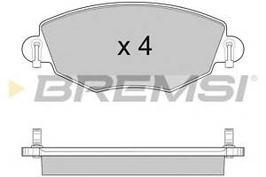 гальмівні колодки перед. Mondeo III/Jaguar X-TYPE 00- (Bosch)