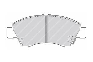 Гальмівні колодки передні FERODO FDB777