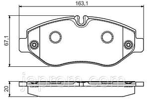 Тормозные колодки передние IVECO Daily III 06