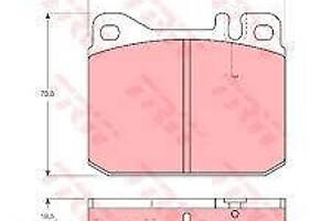 Гальмівні колодки передні на Фольксваген лт 28-35 р.  підготовлене для датчика зносу TRW (Німеччина) GDB1103