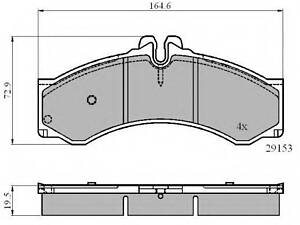 Гальмівні колодки SprinterLT 96-06 (спарка)Vario 2.9TD NATIONAL NP2699 на VW LT Mk II фургон (2DA, 2DD, 2DH)