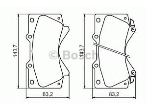 Тормозные колодки дисковые перед. Toyota Land Cruiser 200 4.5D,4.7I 08-