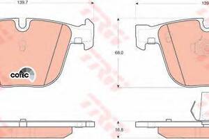 Тормозные колодки TRW GDB1502 на BMW X6 (E71, E72)
