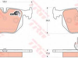 Тормозные колодки TRW GDB1530 на BMW 7 седан (E38)
