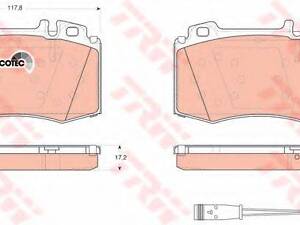 Тормозные колодки TRW GDB1543 MERCEDES-BENZ C-CLASS T-Model (S203)