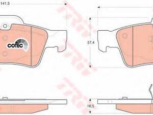 Гальмівні колодки TRW GDB1546 на MERCEDES-BENZ CLS (C218)