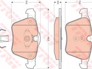 Гальмівні колодки TRW GDB1684 на VOLVO S80 II седан (AS)