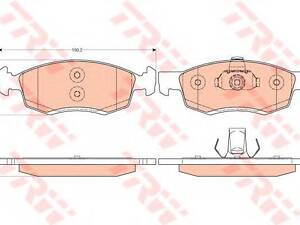 Гальмівні колодки TRW GDB1749 на DACIA LOGAN MCV (KS_)