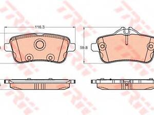 Тормозные колодки TRW GDB1947 на MERCEDES-BENZ M-CLASS (W166)