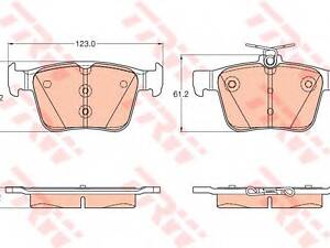 Тормозные колодки TRW GDB1957 на VW JETTA VII SportWagon (BA5)