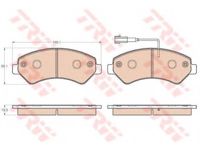 Гальмівні колодки TRW GDB1982 на FIAT DUCATO автобус (250, 290)