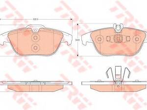 Гальмівні колодки TRW GDB2051 на MERCEDES-BENZ C-CLASS T-Model (S204)