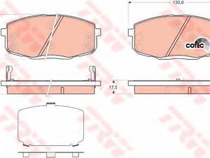 Гальмівні колодки TRW GDB3450 на KIA CEE'D SW (ED)