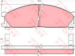 Тормозные колодки TRW GDB766 на автобус NISSAN VANETTE (KC120)