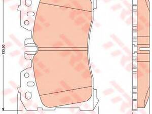 Гальмівні колодки TRW GDB3473 на LEXUS LS седан (UVF4_, USF4_)