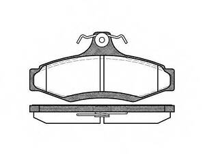 Тормозные колодки зад. AstraLeganzaNubiraOrionVectra (96-05) WOKING P746310 на DAEWOO ORION (KLAJ)