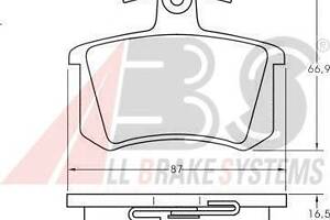 Тормозные колодки зад. Audi 100/80/A4/A6/A8 (84-08)