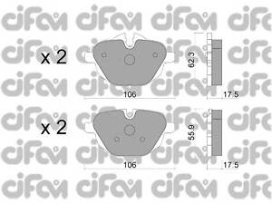 тормозные колодки зад. BMW 5 (F10)/X3 (F25) 10-(TRW)