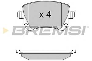 Тормозные колодки зад Caddy III/Golf V/Audi A4 03-