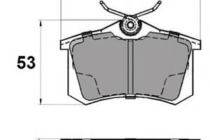 Гальмівні колодки зад. Caddy III/IV/Passat/Audi A4/A6 (Lucas)