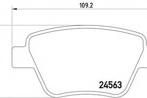 тормозные колодки зад. Caddy/Jetta 10-/Golf 09-13