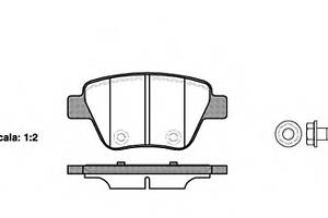 Гальмівні колодки зад. Caddy/Jetta 10-/Golf 09-13