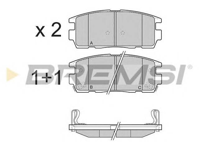 Гальмівні колодки зад. Chevrolet Captiva 06- (akebono)