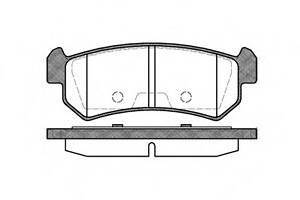 Гальмівні колодки зад. Chevrolet Lacetti 05- (akebono)