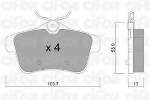 Гальмівні колодки зад. Citroen C4 09-/Peugeot 3008 09- (TRW)