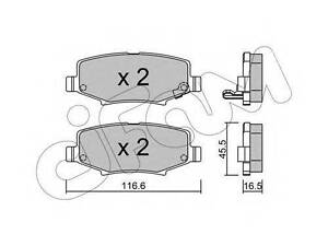 Гальмівні колодки зад. CompassWranglerLibertyCherokeeNitro 06- CIFAM 8228630 на JEEP WRANGLER III (JK)