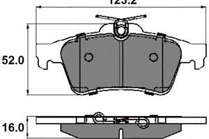 Гальмівні колодки зад. Connect/Focus II//Citroen C5/Saab 9-3 01- (ATE)