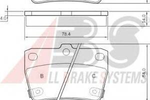 Тормозные колодки зад. DR5/RAV 4 (01-21)