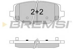 Гальмівні колодки зад. Fiat Freemont 11-/Dodge Caravan 08- (130.1x55.2x17.1)