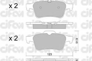 Гальмівні колодки зад. Ford C-Max/Focus 1.6/2.0 TDCi 10-